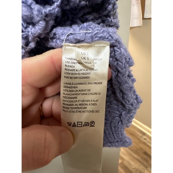 Free people small purple knitted long sleeve oversized - Picture 4 of 9